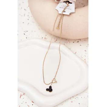 Dámská halenka Nerezový řetízek Myška Mickey Zlatý univerzální