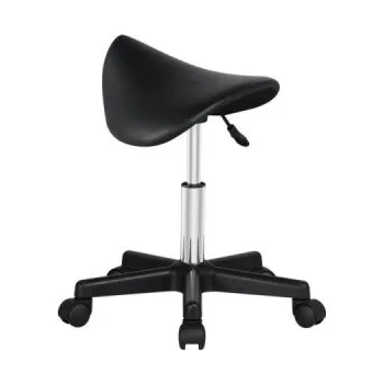 Stolička Stolička 591510, sedlová stolička, pracovní stolička, otočná, černá, 50 x 50 x 45,5 - 60 cm - A YAHEETECH