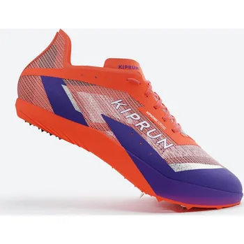 Pánské atletické tretry KIPRUN Běžecké boty na cross-country Kiprun AT Cross pro dospělé 37 FIALOVÁ|ORANŽOVÁ|ČERVENÁ