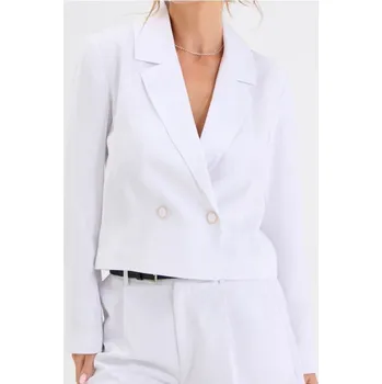 Sinsay - Sako s ozdobnými knoflíky - bílá - 438EP-00X - 438EP-00X-XXL