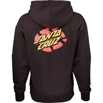 Dámská móda santa cruz Dámská mikina broken dot hood black wash
