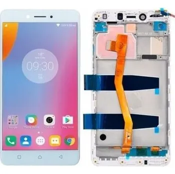 Pouzdro na mobilní telefon LCD DISPLEJ PRO LENOVO K6 NOTE RÁMEČEK BÍLÝ + NÁVOD ZDARMA