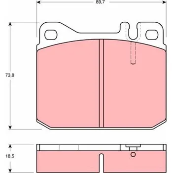 Brzdová destička Sada brzdových destiček, kotoučová brzda LUCAS GDB1103