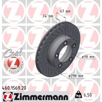 Brzdový kotouč Brzdový kotouč ZIMMERMANN 460.1569.20