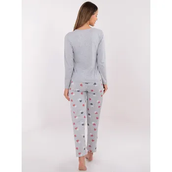 Pánské pyžamo Pyžamo DU PI FP 009.84 šedé 2XL
