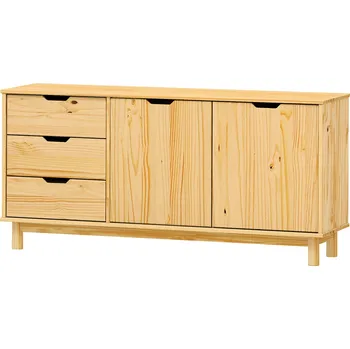 Komoda Idea Komoda BONITO 2 - 2 dveře + 3 zásuvky Provedení: Bezbarvý lak