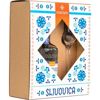 Pálenka Marsen SLIVOVICE Traditional 42% 0,5 l + sklenička