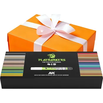 Barva ve spreji AK Interactive AK PLAYMARKERS SPECIAL BOX AKM150 sada 34 ks akrylových markerů