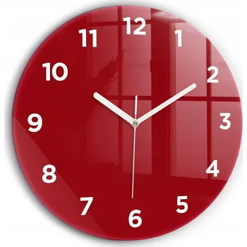 Hodiny Nástěnné hodiny Wallfluente červené 30 cm