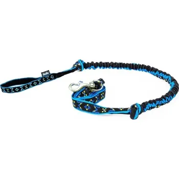 Vodítko pro psa Manmat Canicross šňůra s amortizérem indiánská modrá 2 m + Doprava zdarma