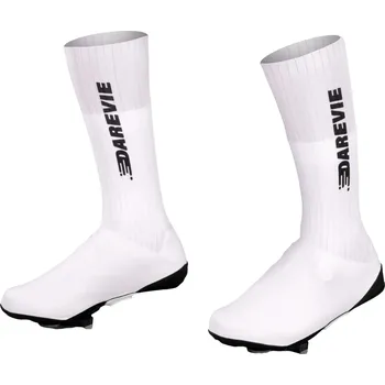 Cyklistické návleky DAREVIE Aerodynamické návleky na boty cyklo větruodolné vodoodpudivé unisex 44/45 BÍLÁ|ČERNÁ
