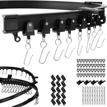 GARNÝŽ STROPNÍ PRO ZÁVĚSY DO KOUPELNY, OHEBNÁ, PRO OBLOUKOVÉ ZÁVĚSY, VODĚODOLNÁ, 5M