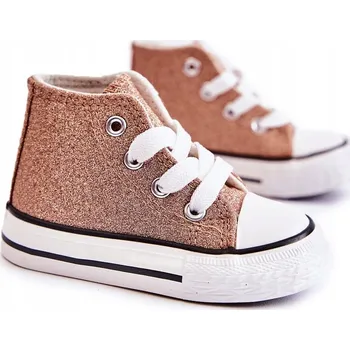 Dívčí tenisky FR1 dětské tenisky zlaté barvy velikost 21