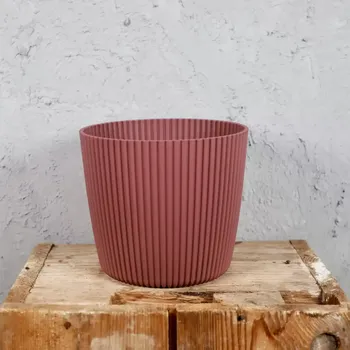 Květináč Prosperplast plastový květináč Milly round marsala Ø 14 cm