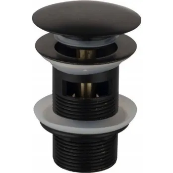 Sifon Výpusť umyvadlová click clack s přepadem matná 5/4