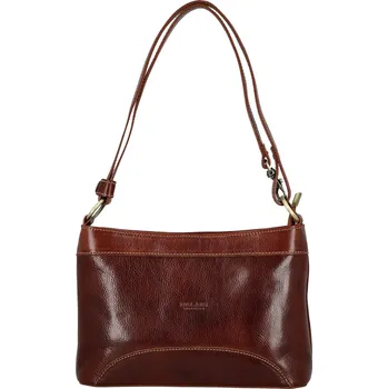 Kabelka Dámská kožená kabelka na rameno hnědá - Delami Vera Pelle Kilveri hnědá