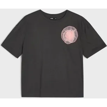 Dámské tričko Sinsay - Bavlněné tričko - šedá - 610HC-90X - 610HC-90X-XS