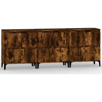 Komoda Komody, 3 ks, kouřový dub, 60x35x70 cm