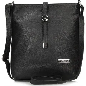 Kabelka Toscanio kabelka z pravé kůže černá