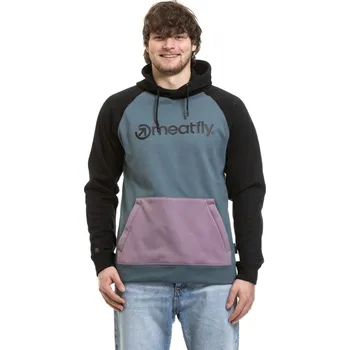 Pánská mikina Pánská technická mikina Meatfly Gravel modrá/fialová XL