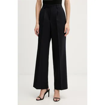 Kalhoty s příměsí vlny Tommy Hilfiger WW0WW48801 námořnická modř 59X, vel. 40