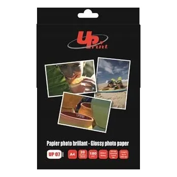 Fotopapír UPrint Lesklý fotopapír, bílý, A4, 180 g/m2, 20 ks
