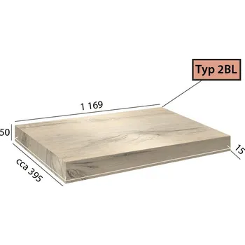 Schodiště Vinylové schody BRASED Ecoline Step 2BL - 9503 Borovice bílá rustikal