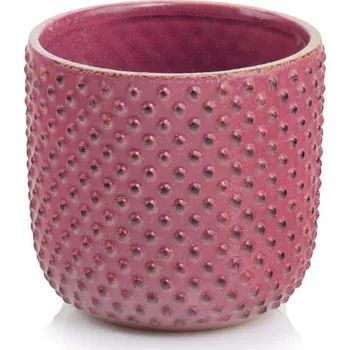 Květináč Obal Na Květináč 13 x 14 cm keramika růžový 05.279.14 POLNIX