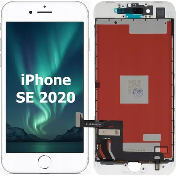 Pouzdro na mobilní telefon LCD displej IPS pro Apple A2275, A2296, A2298, iPHONE SE 2020 | BÍLÝ | VYSOKÁ KVALITA |