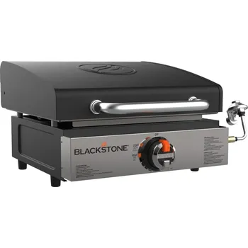 Zahradní gril Stolní plynový gril Blackstone 17" Griddle s nerezovým panelem a víkem