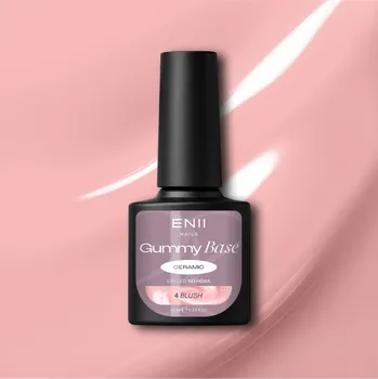 Lak na nehty ENII NAILS Gummy Base Ceramic 4 Blush - gumová báze na nehty 10 ml