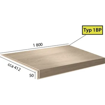 Schodiště Vinylové schody BRASED Longline Step 1BP - 1084 Dub vápněný pískový