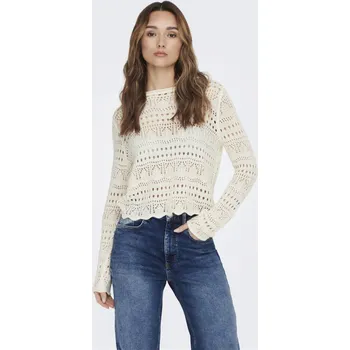 Dámské oblečení Krémový dámský svetr JDY Sun - Dámské Jacqueline de Yong krémová 2709978