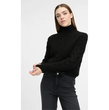 Dámský svetr Černý dámský rolák ORSAY Orsay černá | bílá 3500123