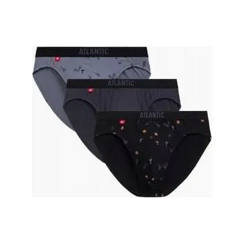 Pánské spodní prádlo Atlantic Slipy šedé barvy, velikost M