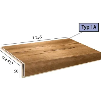 Schodiště Vinylové schody BRASED Ecoline Step 1A - 9523 Dub krémový