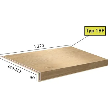Schodiště Vinylové schody BRASED Ecoline Step 1BP - 9551 Dub champagne