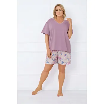 Dámské pyžamo Dámské pyžamo krátký rukáv, krátké kalhoty Genua XXL