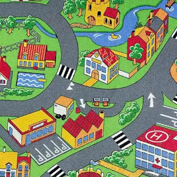 AKCE: 150x540 cm Dětský metrážový koberec Little Village 90, šíře, vícebarevná, filc, dětský pokoj, Associated Weavers - 1 rok na vrácení + DOPRAVA ZDARMA k Vám i zpět