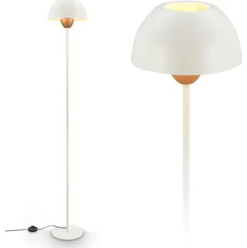 Stojací lampa BRILONER Gryde stojanová lampa – s vypínačem, E27 patice, max. 10W, kávová/světlešedá 1591011