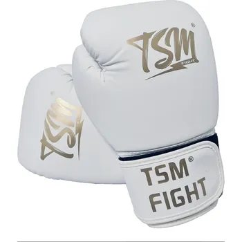 Kubisport Boxovací rukavice bílé tréninkové 8oz bílé + DÁREK