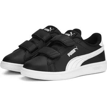 Pánské tenisky PUMA Kožené tenisky Smash 3.0 pro mládež PUMA 33 BÍLÁ|ČERNÁ