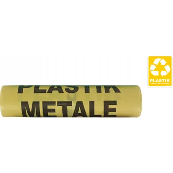 Pytle na odpadky Žluté pytle na tříděný plastový odpad 35l, 50 ks