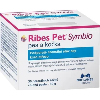 Lék pro psa a kočku SAKARI a.s. NBF Lanes Ribes Pet Symbio pes a kočka 30 sáčků s pastou