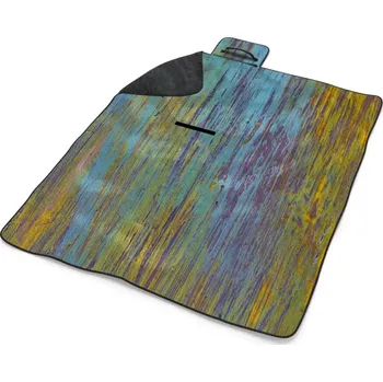 deka Sablio Plážová deka Dřevěná abstrakce: 200x140 cm