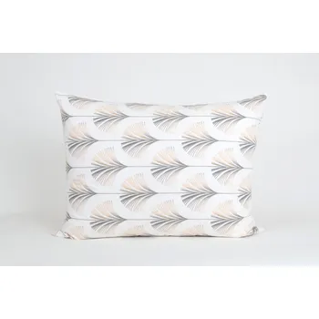 Povlečení Povlak na polštář 70x90 cm - bavlna - vějířky béžové