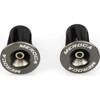 Láhev MEROCA Koncovky řídítek hliník 22–24 mm šroub M4 šedé 19 g/pár NO SIZE