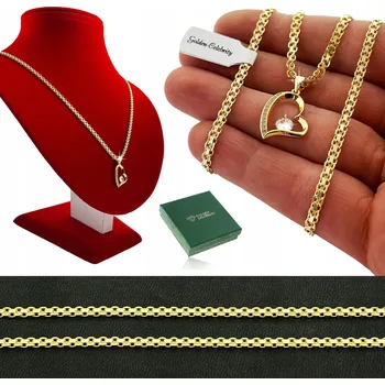 Řetízek ŘETÍZEK ŘETÍZEK RYZOST 925 SE SRDCE, DÁREK PRO VNUČKU + VĚNOVÁNÍ