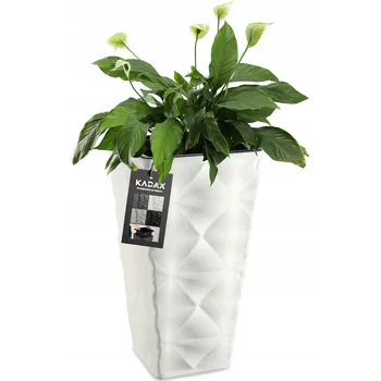 Květináč Květináč plast bílý Kadax 38 cm x 38 x 74,5 cm