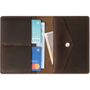 Peněženka Brødrene pánská kožená peněženka hnědá - muž
